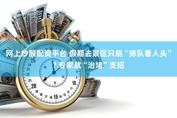 网上炒股配资平台 假期去景区只能“排队看人头”? 专家就“治堵”支招